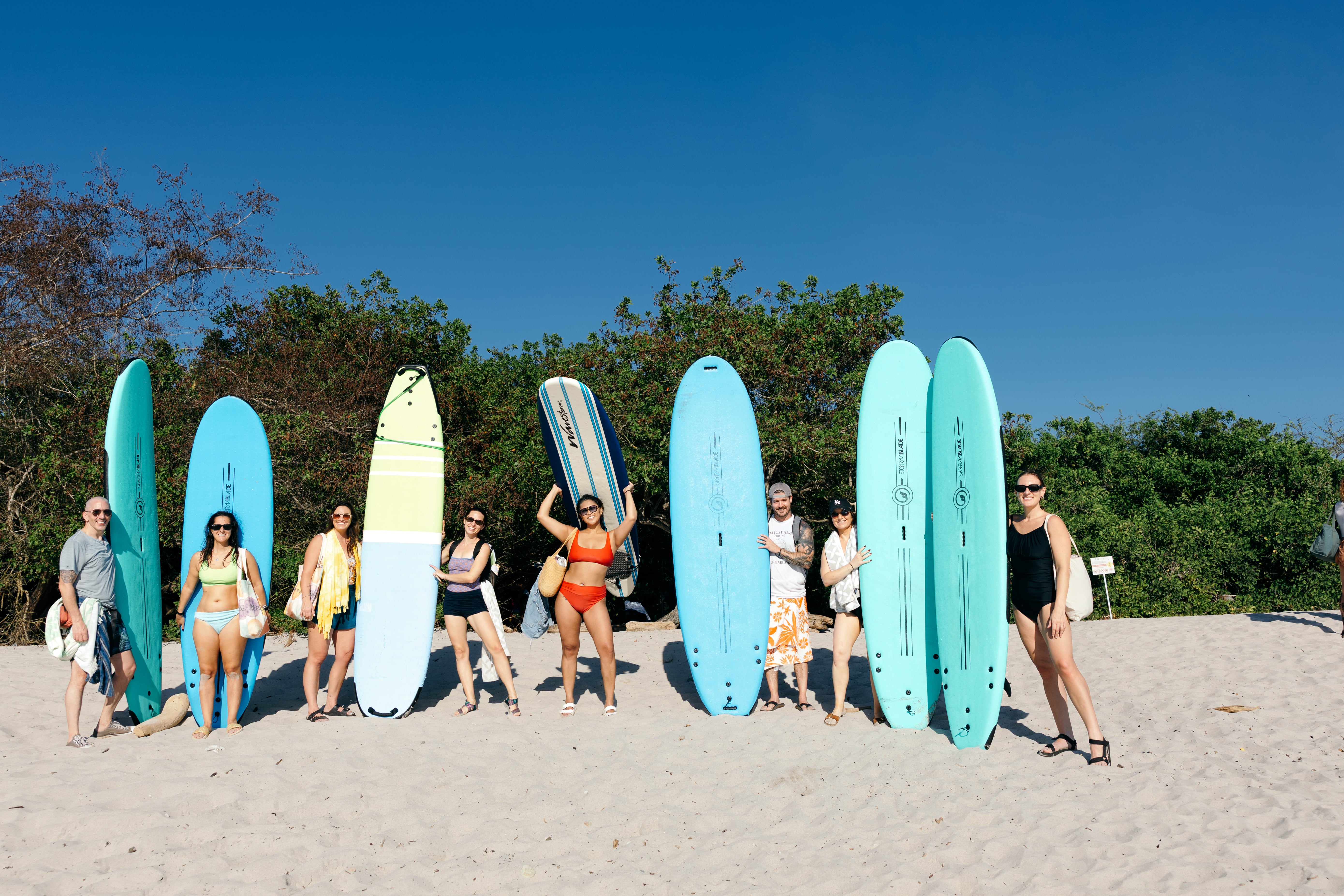 Surf camp group